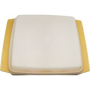 Vintage Tupperware Deviled Egg Yellow/Gold Carrier Storage w/Lid & Handles 723-4